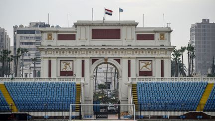 Le stade d'Alexandrie, l'un des sites qui accueillera la prochaine Coupe d'Afrique des Nations (CAN) qui se tiendra du 21 juin au 19 juillet 2019 en Egypte.&nbsp; (MOHAMED EL-SHAHED / AFP)