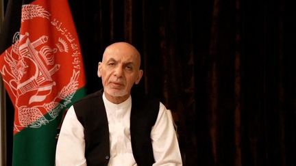 Capture d'écran d'une vidéo postée le 18 août 2021 par l'ancien président afghan,&nbsp;Ashraf Ghani, dans laquelle il apporte son soutien aux négociations entre les talibans et son prédécesseur. (EYEPRESS NEWS / AFP)