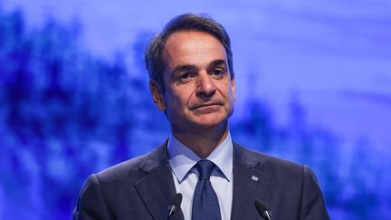 Le Premier ministre conservateur grec,&nbsp;Kyriakos Mitsotakis. (AHMAD GHARABLI / AFP)