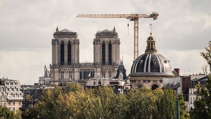 La cathédrale Notre-Dame de Paris le 7 octobre 2020. (XOS? BOUZAS / HANS LUCAS)