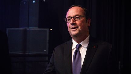 François Hollande le 14 octobre 2017 au Zenith de la Villette à Paris.&nbsp; (MAXPPP)