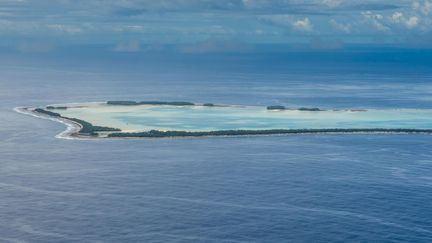 Vue de Tuvalu, dans le sud Pacifique. (MICHAEL RUNKEL / NEWSCOM VIA MAXPPP)