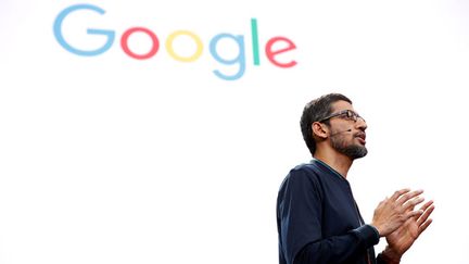 &nbsp; (Sundar Pichai, le PDG de Google, a ouvert la conférence mercredi soir © REUTERS/Stephen Lam)