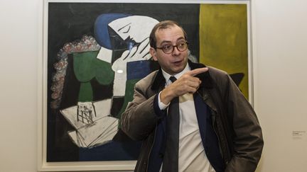 Laurent Le Bon, le directeur du Musée Picasso de Paris, présente l'exposition anniversaire du musée (19 octobre 2015)
 (Aurélien Morissard / IP3PRESS / MAXPPP)