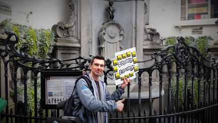 &nbsp; (Notre reporter Benjamin Illy devant le Manneken-Pis à... Bruxelles © Benjamin Illy - Radio France)