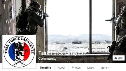 Capture d'&eacute;cran de la page Facebook du groupe Task Force Lafayette. (FACEBOOK)