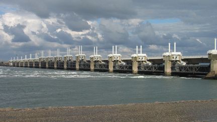 Le barrage d'Oosterscheldekering, le plus long du plan Delta aux Pays-Bas.