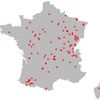 Les 106 communes sans candidat en France lors des élections municipales 2020. (ROBIN PRUDENT / FLOURISH)