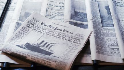  (La célèbre Une du New York Times après le naufrage du Titanic en 1912 © Reuters/Lucas Jackson)