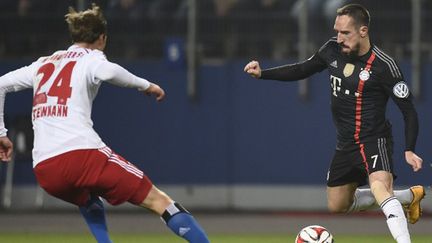 Franck Ribéry (Bayern Munich) face à Hambourg (ODD ANDERSEN / AFP)