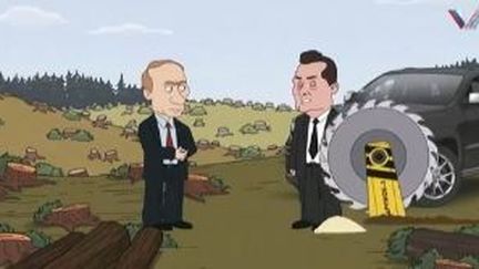 Le dessin animé qui montre Poutine en finir avec les leaders russes corrompus