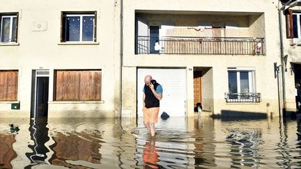 Une inondation à Cazères-sur-Garonne (Haute-Garonne), le 11 janvier 2022 (image d'illustration). (MAXPPP)