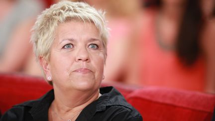 Mimie Mathy lors de l'&eacute;mission "Vivement Dimanche", sur France 2, le 7 mai 2014. (  MAXPPP)