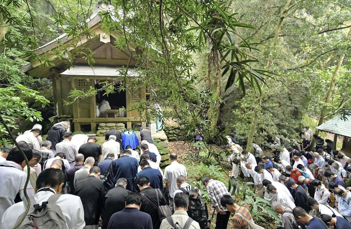 Sur l'île sacrée d'Okinoshima au Japon.
 (Motoki Nakashima/AP/SIPA)