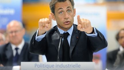 Nicolas Sarkozy à Montbard, le 4 septembre 2010 (AFP - Eric Feferberg)