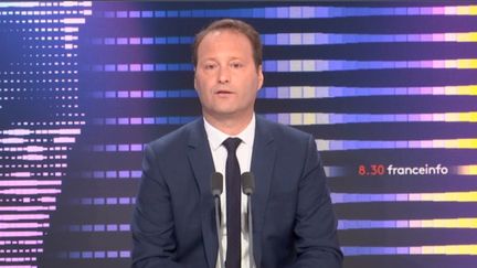 Sylvain Maillard,&nbsp;député Renaissance de Paris était l'invité du "8h30 franceinfo", dimanche 3 juillet 2022. (FRANCEINFO / RADIOFRANCE)