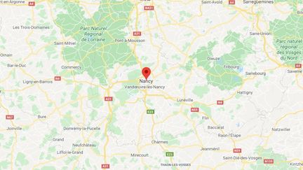 Nancy,&nbsp;dans la région du Grand&nbsp;Est, au nord-est de la France. (GOOGLE MAPS)