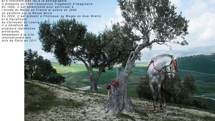 Photographier les campagnes marocaines et le rapport de l’homme à la nature est le souhait de cet infatigable marcheur. Khalil Nemmaoui veut laisser un témoignage sur le monde agraire, «cette nature civilisée, trait encore persistant de son pays», sur le besoin de «retour aux sources» des citadins «en proie à un sentiment de malaise grandissant, dans des atmosphères urbaines et artificielles. (Khalil Nemmaoui)