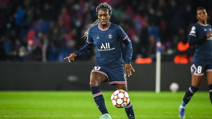 Aminata Diallo lors du match de Ligue des champions face au Real Madrid, le 9 novembre 2021. (MATTHIEU MIRVILLE / MATTHIEU MIRVILLE)