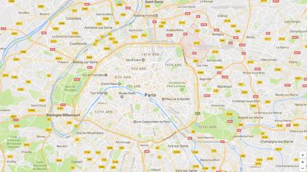 Capture d'écran de Google Maps pointant la ville de Pantin (Seine-Saint-Denis) où le directeur d'un centre de loisirs a été frappé par un couple, qui a été placé en garde à vue, le 19 décembre 2016. (GOOGLE MAPS)