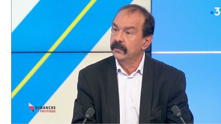 Philippe Martinez&nbsp;
27 septembre 2020 (CAPTURE D'ECRAN "DIMANCHE EN POLITIQUE" / FRANCE 3)