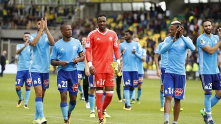 L'OM, victorieux sur le terrain de Nantes (0-1). (STEPHANE ALLAMAN / STEPHANE ALLAMAN)