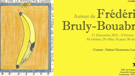 Affiche de l'exposition Frédéric Bruly Bouabré à la Galerie T&amp;T, en Gouadeloup du 27 décembre 2013 au 8 février 2014
 (DR)