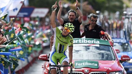 Alessandro De Marchi vainqueur de la 7e étape de la Vuelta (JOSE JORDAN / AFP)