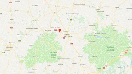 L'accident s'est produit à Verneuil-sur-Vienne, près de Limoges. (CAPTURE ECRAN GOOGLE MAPS)