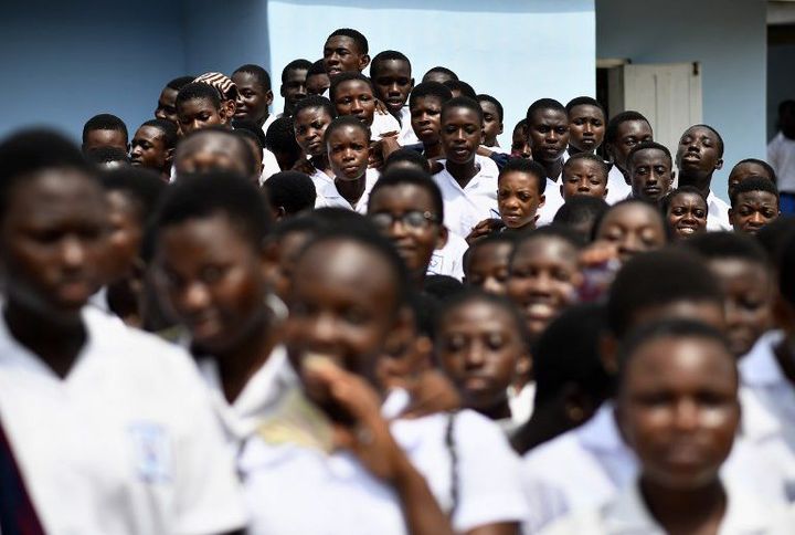 Elèves ghanéens à Accra le 7 février 2018 (AFP - ERIC LALMAND / BELGA MAG / BELGA)