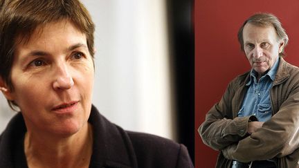 Christine Angot et Michel Houellebecq sont invités de l'émission "On n'est pas couché", samedi 29 août 2015
 (MAXPPP et SIPA)