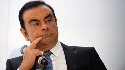 Carlos Ghosn, PDG de Renault-Nissan le 30 septembre 2016 à Paris.&nbsp; (ERIC PIERMONT / AFP)