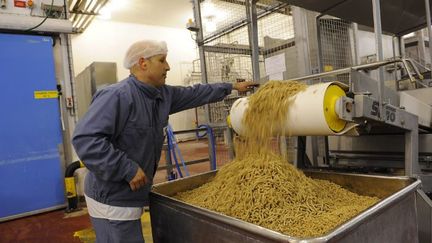 La production de plats cuisinés est interrompue jusqu'à la fin du mois de janvier sur le site Cofigeo de Camaret-sur-Aigues. (NERON DEVOUREIX - LAURE / MAXPPP)