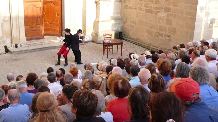 François Deblock et Denis Lavant dans Céline par le cuirassier Destouches
 (Léopold Baqué)