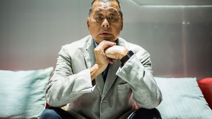 Jimmy Lai during an interview in Hong Kong, June 16, 2020. (ANTHONY WALLACE / AFP)