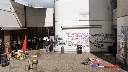 La faculté de Tolbiac à Paris, occupée depuis le 26 mars 2018. (MAXPPP)