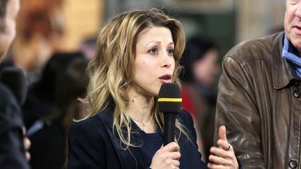 La journaliste française Tristane Banon, lors d'un débat au salon de l'agriculture en février 2018. (MICHEL STOUPAK / NURPHOTO)