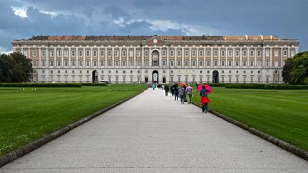 Le Palais Royal de Caserte en Italie, le 12 mai 2023. (ANDREAS SOLARO / AFP)