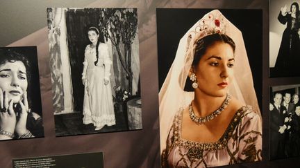 Sur un mur d'images de l'exposition "Maria by Callas" à la Seine Musicale. 
 (Lorenzo Ciavarini Azzi/Culturebox)