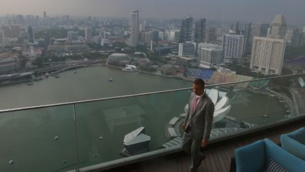 &nbsp; (Singapour depuis la terrasse du Marina Bay Sands © Emmanuel Langlois / Radio France)