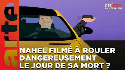 Désintox. Non, Nahel n'a pas été filmé en train de rouler dangereusement le jour de sa mort. (ARTE/2P2L)