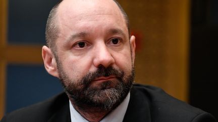 Vincent Crase lors de son audition par des sénateurs, à Paris, le 21 janvier 2019. (BERTRAND GUAY / AFP)