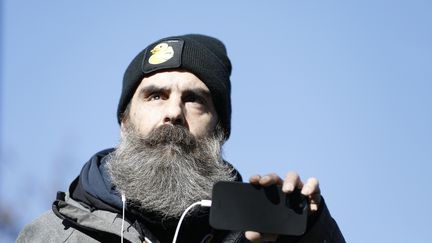 Das "gelbe Weste" Jérôme Rodrigues, in Paris, 12. Februar 2022. (SAMEER AL-DOUMY / AFP)