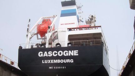 Le p&eacute;trolier fran&ccedil;ais "Le Gascogne",&nbsp;battant pavillon luxembourgeois, compte 19 membres d'&eacute;quipage, de nationalit&eacute; togolaise. (AP / SIPA )