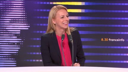 La vice-présidente du RN et députée de Gironde était l'invitée du 8h30 franceinfo, dimanche 10 décembre 2023. (FRANCEINFO / RADIOFRANCE)