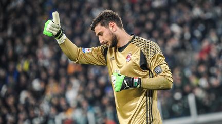 Le gardien italien Gianluigi Donnarumma sous le maillot du Milan AC. (FEDERICA ROSELLI / NURPHOTO)