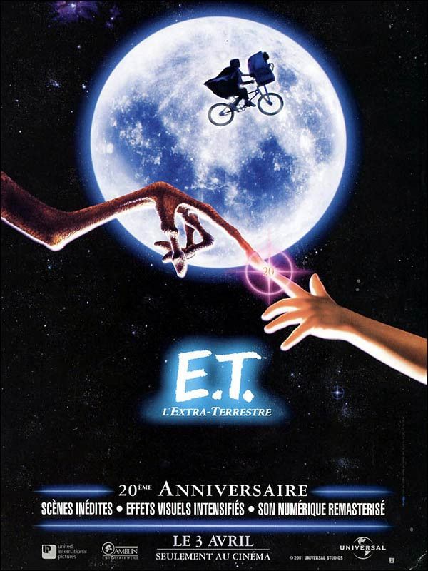 L'affiche du film "E.T. L'Extra-terrestre" (1982), réalisé par Steven Spielberg, a été dessinée par l'artiste Drew Struzan. (AMBLIN / UNIVERSAL)