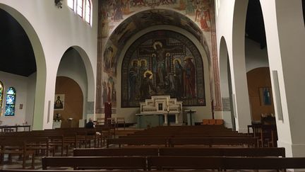 L'église&nbsp;Saint-François-d'Assise dans le 19e arrondissement de Paris, le 23 mai 2020.&nbsp; (FARIDA NOUAR / RADIO FRANCE)