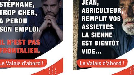 Affiche de la campagne de l'UDC «Valais d'abord» (udc)