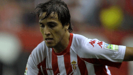 Oscar Trejo sous le maillot de Gijon